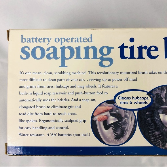 NIB Auto Soaping Tire Brush Battery Operated - Picture 3 of 16